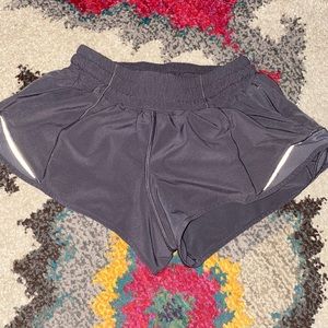 Lululemon grey hotty hot shorts, 2.5 inseam